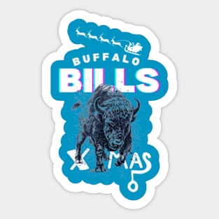 Buffalo bills X Christmas Sticker